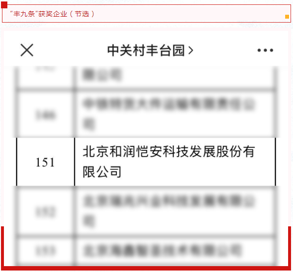 年终岁末，利好连连！和润科技荣获科技园区 “创新十二条”和“丰九条”奖励